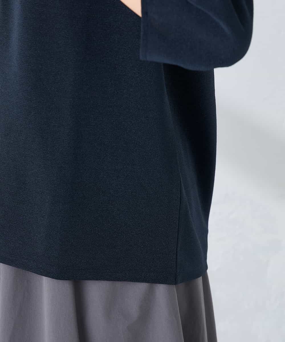 K6KFD04039 a.v.v(アー・ヴェ・ヴェ) 【WEB限定/洗える】タックスリーブカットソー ライトブルー