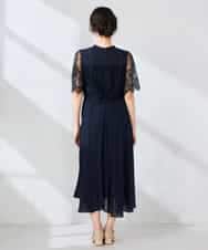 KBEGF10159 a.v.v(アー・ヴェ・ヴェ) 【結婚式/お呼ばれに】レースドッキングワンピース スモーキーピンク