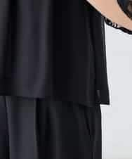 KBEGF13149 a.v.v(アー・ヴェ・ヴェ) 【結婚式/お呼ばれに】レースドッキングブラウス・パンツセットアップ ブルー