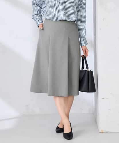 KBHFE20079 a.v.v 【洗える/UVカット】リネンライクストレッチフレアスカート