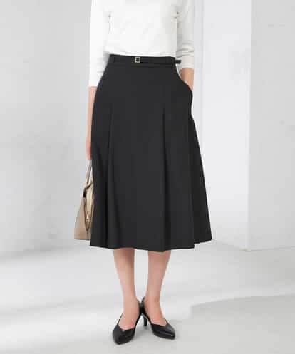 KBHJB01079 a.v.v 【洗える/イージーケア/吸水速乾/ストレッチ】梳毛調フレアスカート