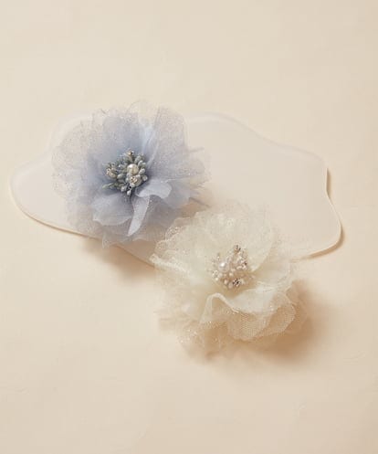 KG2CA02019  [KIDS]ラメフラワーコサージュ