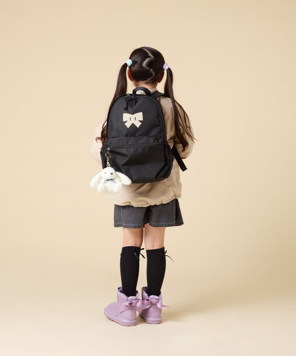 KG5AD03059 a.v.v KIDS(アー・ヴェ・ヴェ) [KIDS]【最大45L／大容量／お手入れらくちん】ナイロンリュック ブラック