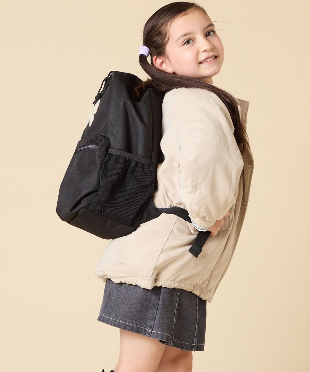 KG5AD03059 a.v.v KIDS(アー・ヴェ・ヴェ) [KIDS]【最大45L／大容量／お手入れらくちん】ナイロンリュック ブラック