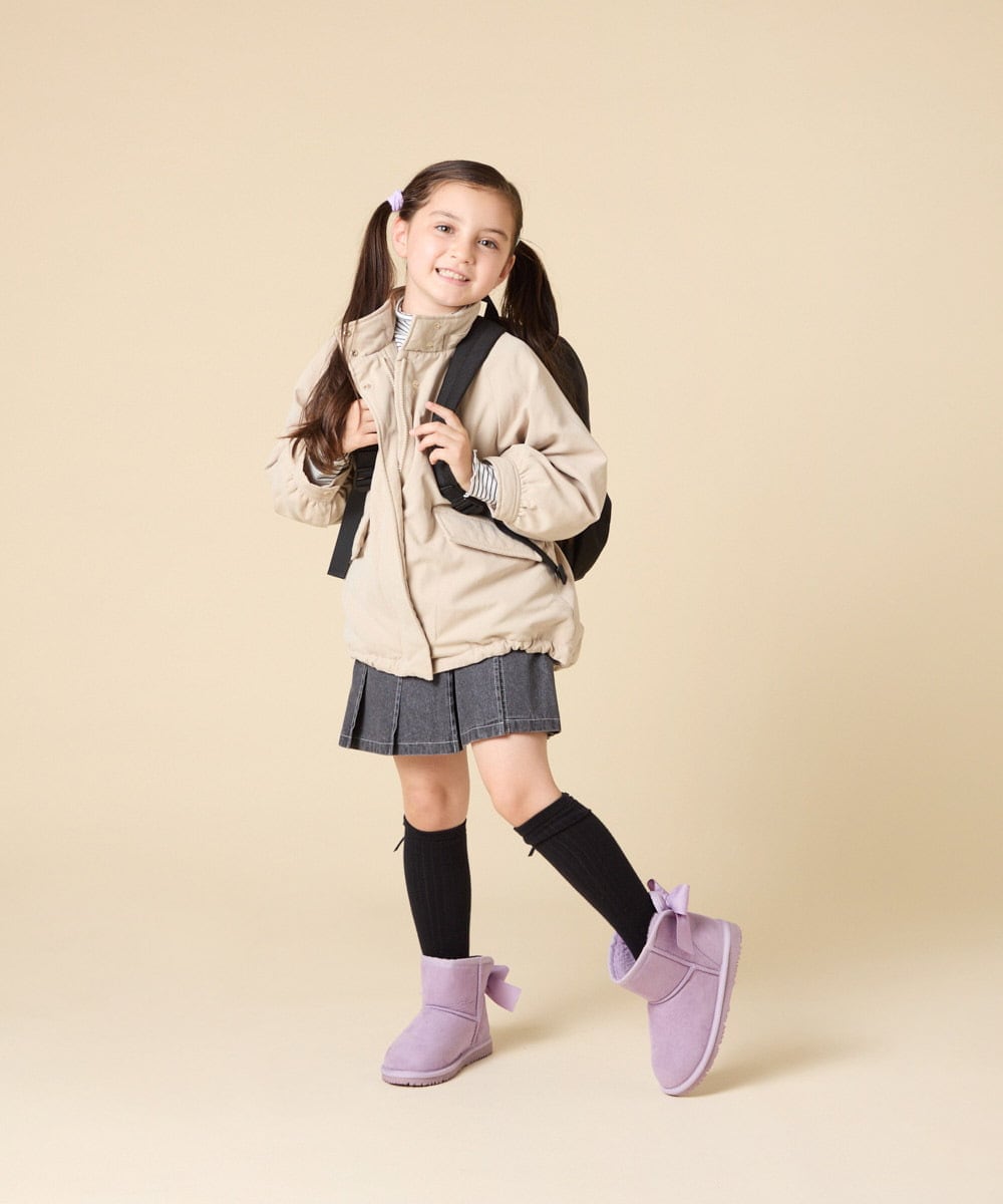 KG5AD03059 a.v.v KIDS(アー・ヴェ・ヴェ) [KIDS]【最大45L／大容量／お手入れらくちん】ナイロンリュック ブラック