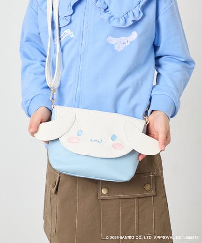 KG5ED01044 a.v.v KIDS 【数量限定】[シナモロール／ポチャッコ]お顔ショルダーバッグ