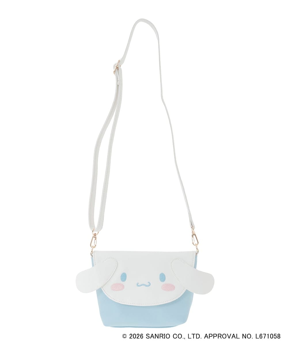 KG5GD15044 a.v.v KIDS(アー・ヴェ・ヴェ) 【数量限定】[シナモロール＆クロミ]お顔ショルダーバッグ ライトブルー