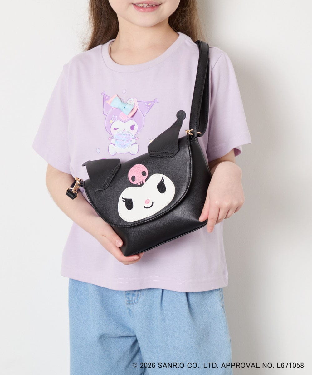 KG5GD15044 a.v.v KIDS(アー・ヴェ・ヴェ) 【数量限定】[シナモロール＆クロミ]お顔ショルダーバッグ ブラック