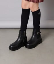 KG6AD02059 a.v.v KIDS(アー・ヴェ・ヴェ) [19-24cm]【滑りにくいタンクソール】サイドゴアブーツ ブラック