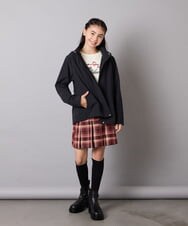 KG6AD02059 a.v.v KIDS(アー・ヴェ・ヴェ) [19-24cm]【滑りにくいタンクソール】サイドゴアブーツ ブラック