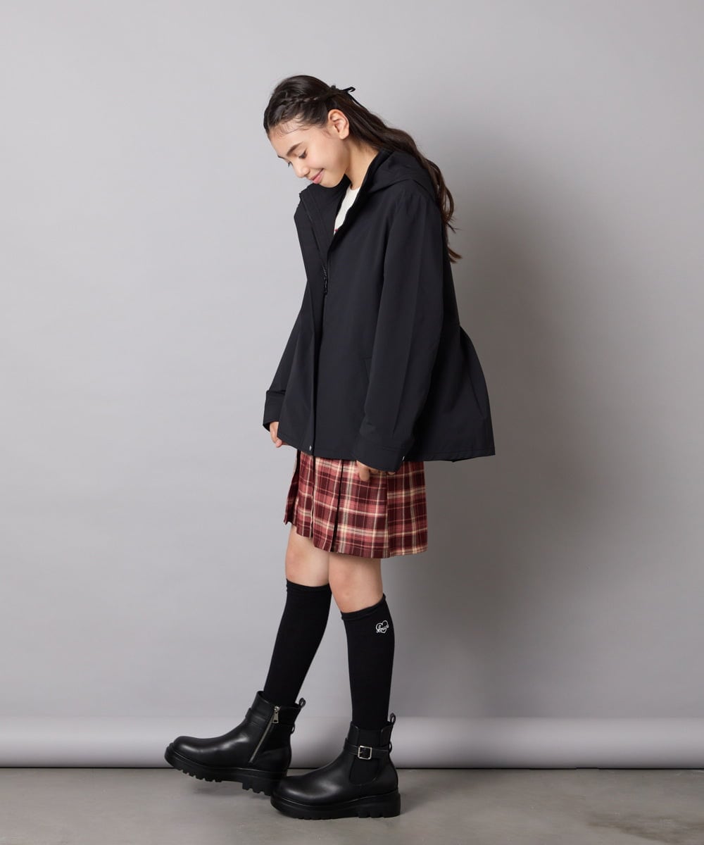 KG6AD02059 a.v.v KIDS(アー・ヴェ・ヴェ) [19-24cm]【滑りにくいタンクソール】サイドゴアブーツ ブラック