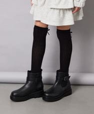 KG6AG03064 a.v.v KIDS(アー・ヴェ・ヴェ) [KIDS]【20-24cm】サイドゴアブーツ ブラック