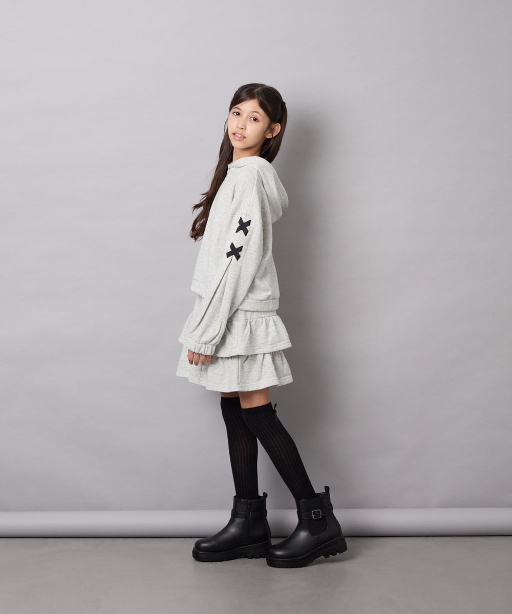 KG6AG03064 a.v.v KIDS(アー・ヴェ・ヴェ) [KIDS]【20-24cm】サイドゴアブーツ ブラック