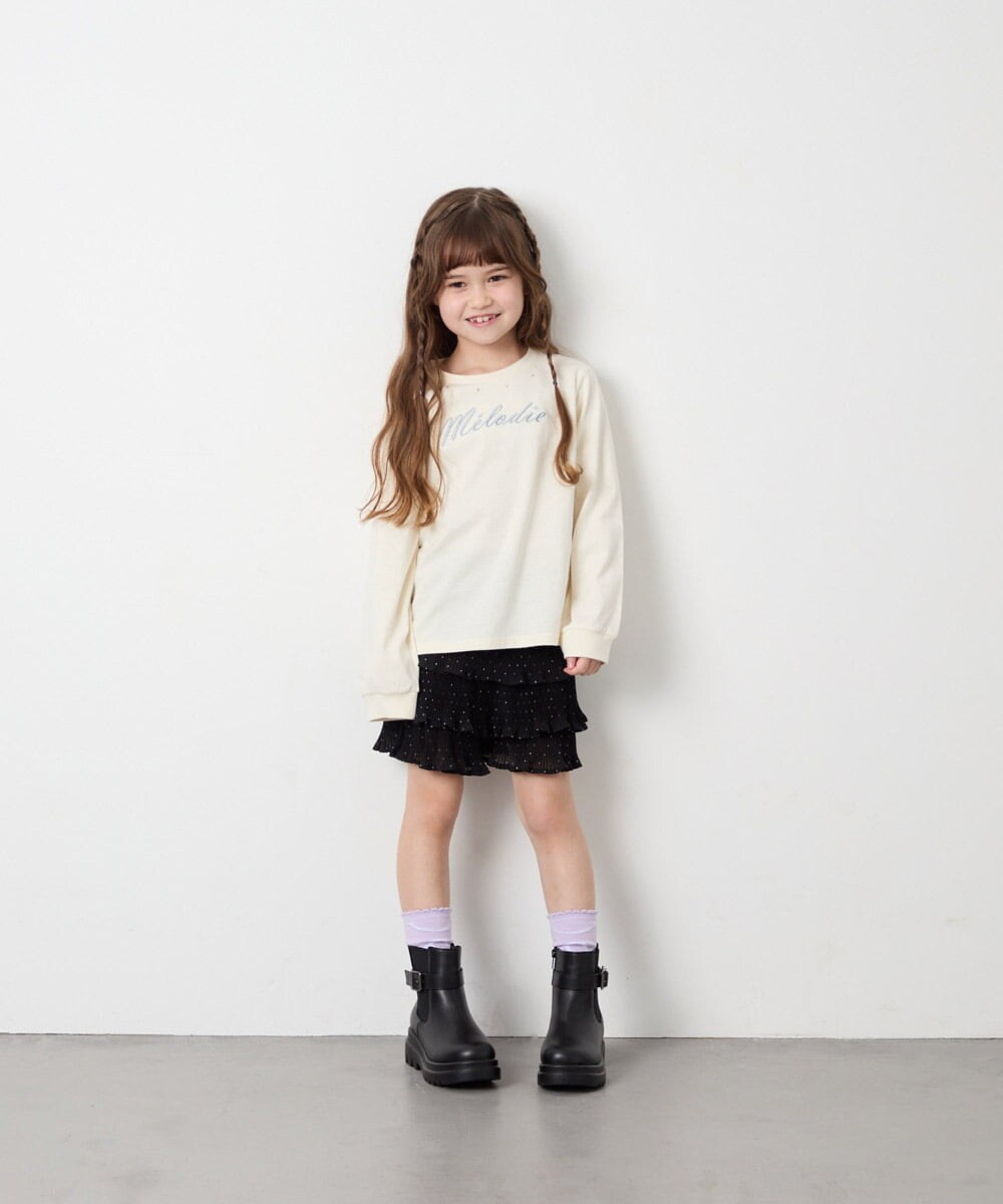 KG6AG03064 a.v.v KIDS(アー・ヴェ・ヴェ) [KIDS]【20-24cm】サイドゴアブーツ ブラック