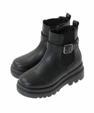 KG6AG03064 a.v.v KIDS(アー・ヴェ・ヴェ) [KIDS]【20-24cm】サイドゴアブーツ ブラック