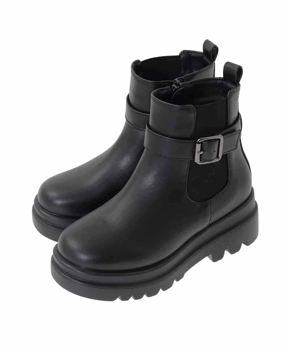 KG6AG03064 a.v.v KIDS(アー・ヴェ・ヴェ) [KIDS]【20-24cm】サイドゴアブーツ ブラック