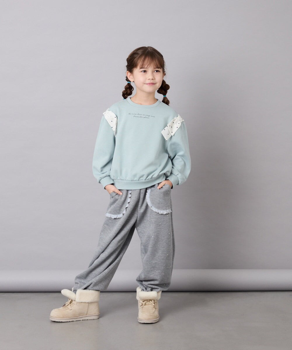 KG6AG04049 a.v.v KIDS(アー・ヴェ・ヴェ) [KIDS]【19-23cm】レースアップムートンブーツ アイボリー