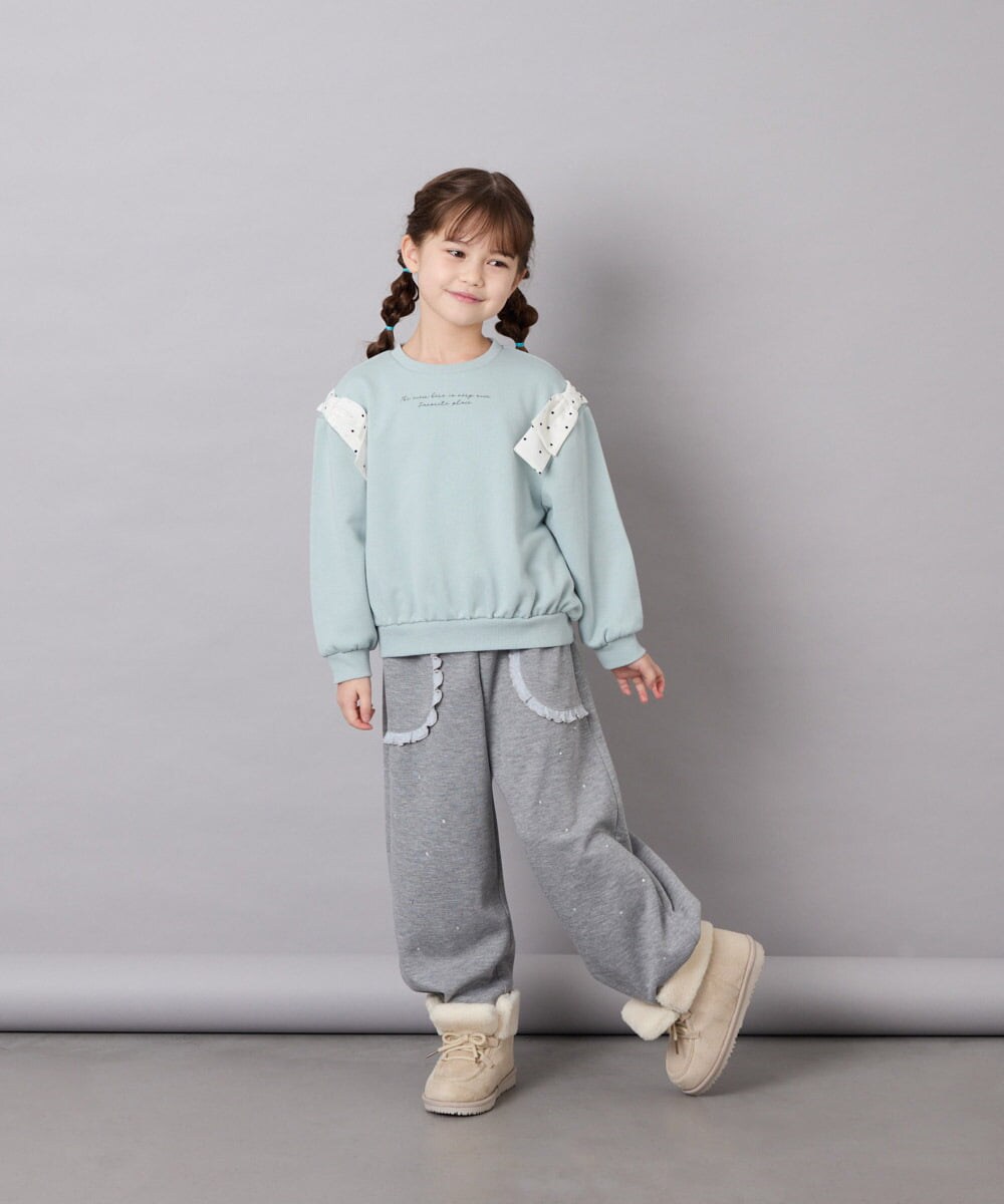 KG6AG04049 a.v.v KIDS(アー・ヴェ・ヴェ) [KIDS]【19-23cm】レースアップムートンブーツ アイボリー