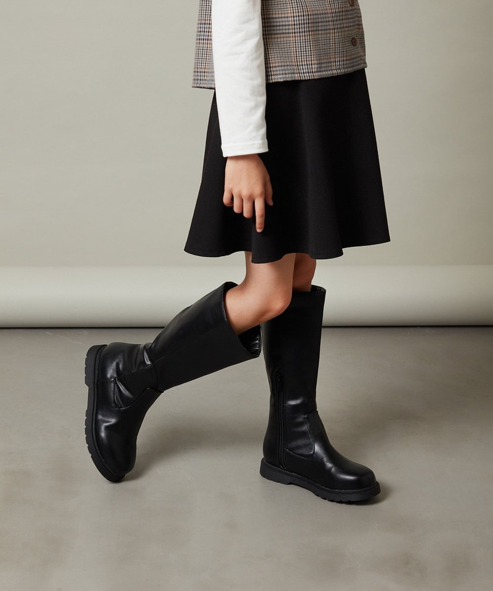KG6AV22069 a.v.v KIDS(アー・ヴェ・ヴェ) [KIDS]ロングブーツ[WEB限定サイズ] ブラック