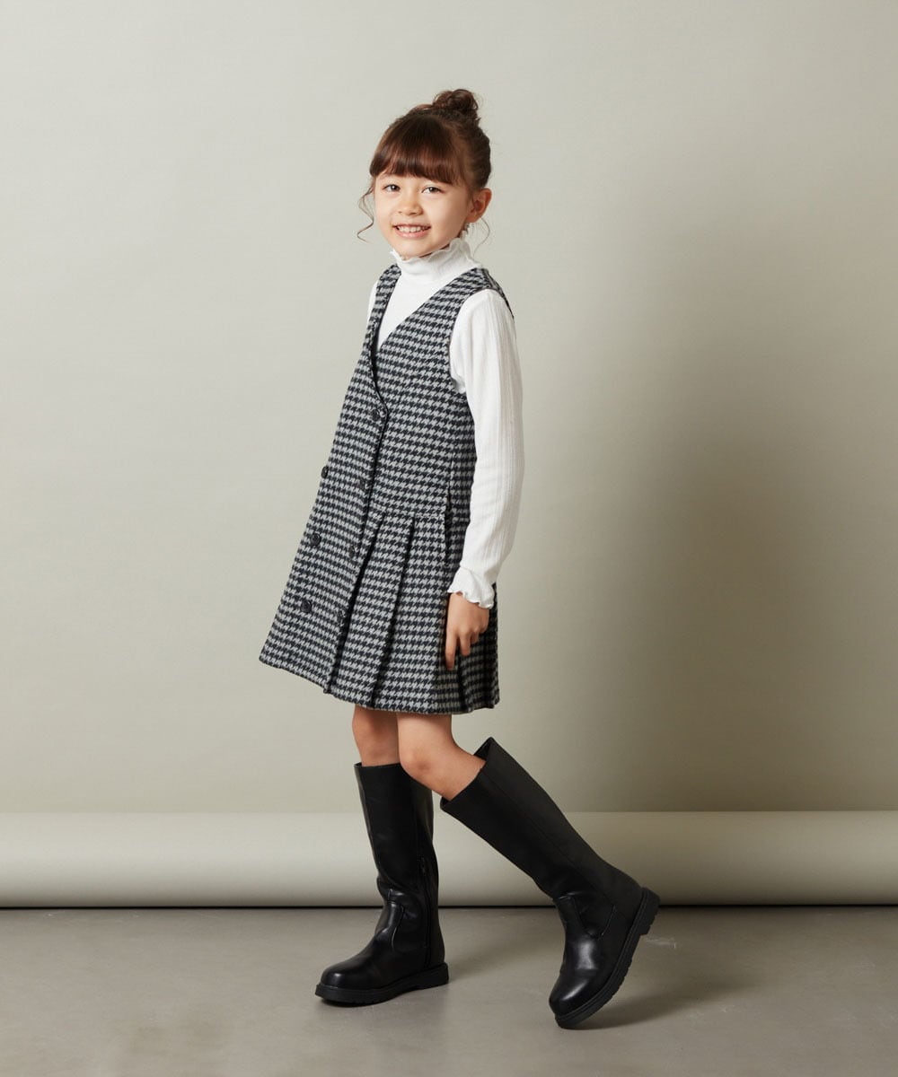 KG6AV22069 a.v.v KIDS(アー・ヴェ・ヴェ) [KIDS]ロングブーツ[WEB限定サイズ] ブラック