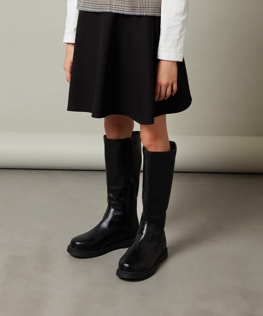 KG6AV22069 a.v.v KIDS(アー・ヴェ・ヴェ) [KIDS]ロングブーツ[WEB限定サイズ] ブラック