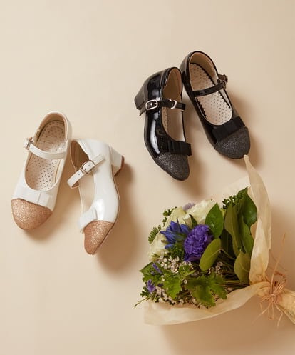 KG6CA02044  [18-20cm][CEREMONY STYLE]リボンヒールパンプス