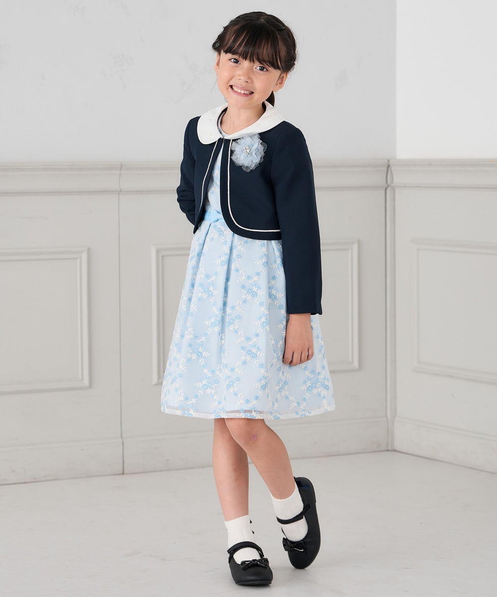KG6CD30046 a.v.v KIDS(アー・ヴェ・ヴェ) [18/19/20cm]【セレモニー】リボンバレエシューズ ブラック