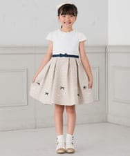 KG6CD31046 a.v.v KIDS(アー・ヴェ・ヴェ) [18/19/20cm]【セレモニー】リボンヒールパンプス アイボリー