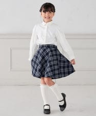 KG6CD31046 a.v.v KIDS(アー・ヴェ・ヴェ) [18/19/20cm]【セレモニー】リボンヒールパンプス ブラック