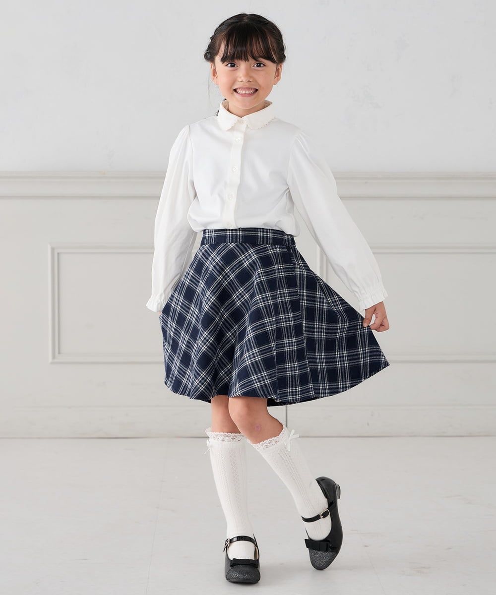 KG6CD31046 a.v.v KIDS(アー・ヴェ・ヴェ) [18/19/20cm]【セレモニー】リボンヒールパンプス ブラック
