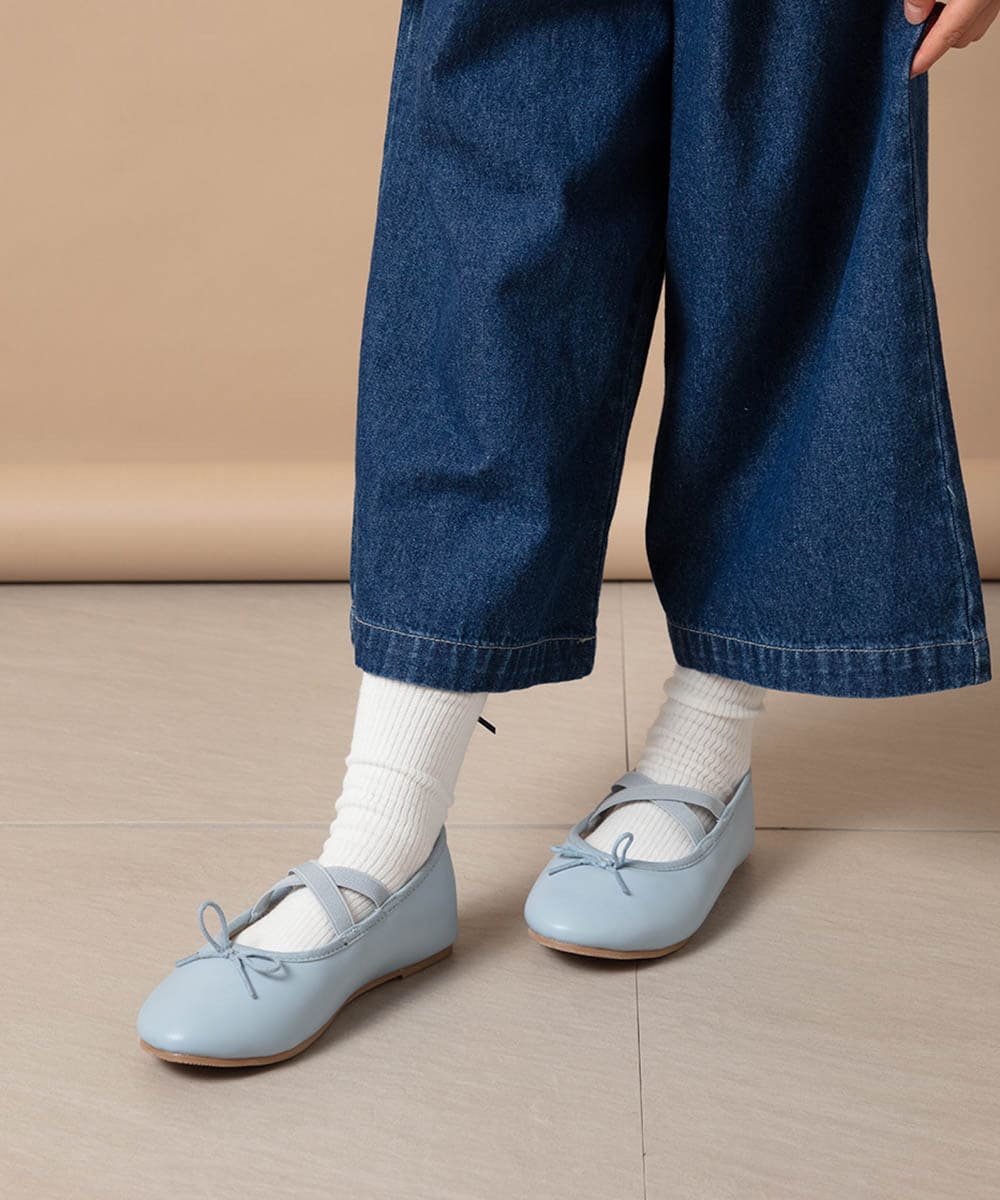 KG6FS10034 a.v.v KIDS(アー・ヴェ・ヴェ) [KIDS]スキップバレエシューズ ライトブルー