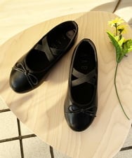 KG6FS10034 a.v.v KIDS(アー・ヴェ・ヴェ) [KIDS]スキップバレエシューズ ブラック