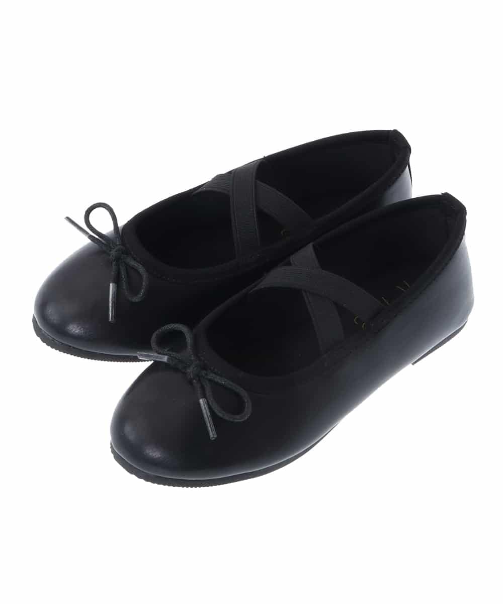 KG6FS10034 a.v.v KIDS(アー・ヴェ・ヴェ) [KIDS]スキップバレエシューズ ブラック