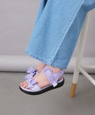 KG6GA07039 a.v.v KIDS(アー・ヴェ・ヴェ) [人気NO.1][18-23cm][軽量][履きやすい][柔らかい肌当たり]リボンスポサン ライトブルー