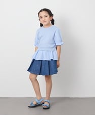 KG6GA07039 a.v.v KIDS(アー・ヴェ・ヴェ) [人気NO.1][18-23cm][軽量][履きやすい][柔らかい肌当たり]リボンスポサン ライトブルー