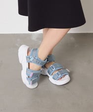 KG6GA08044 a.v.v KIDS(アー・ヴェ・ヴェ) [20-23cm][マジックテープで簡単]軽量厚底スポサン ライトブルー