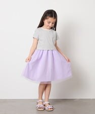 KG6GA09044 a.v.v KIDS(アー・ヴェ・ヴェ) [19-23cm][キラキララメ][コットン素材の優しい風合い]フリルサンダル ライトブルー