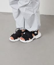 KG6GD10049 a.v.v KIDS(アー・ヴェ・ヴェ) 【21-23cm】ドロストスポーツサンダル ブラック