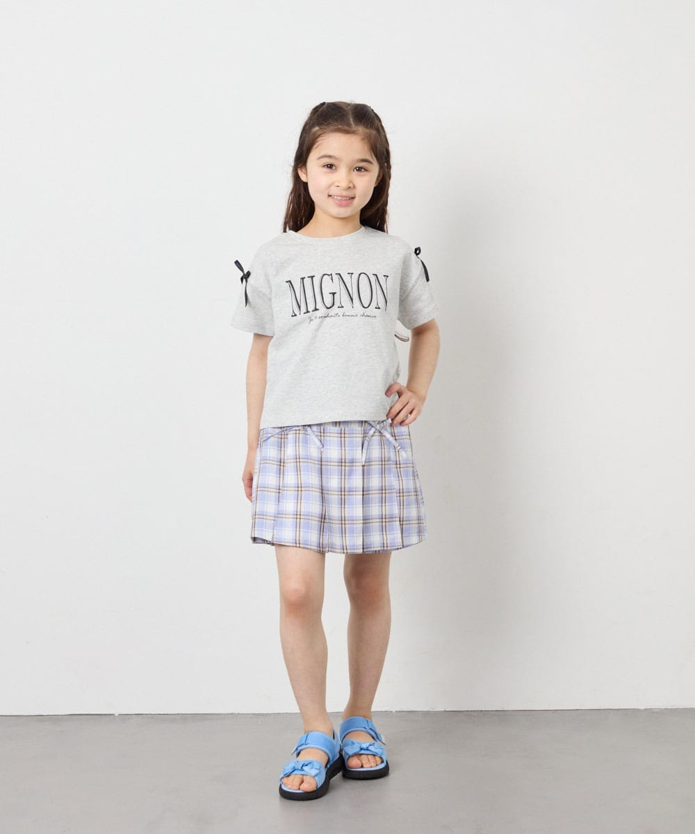 KG6GD12039 a.v.v KIDS(アー・ヴェ・ヴェ) 【19-24cm】[大人気商品/26SS新作/KIDS]リボンスポサン ライトブルー
