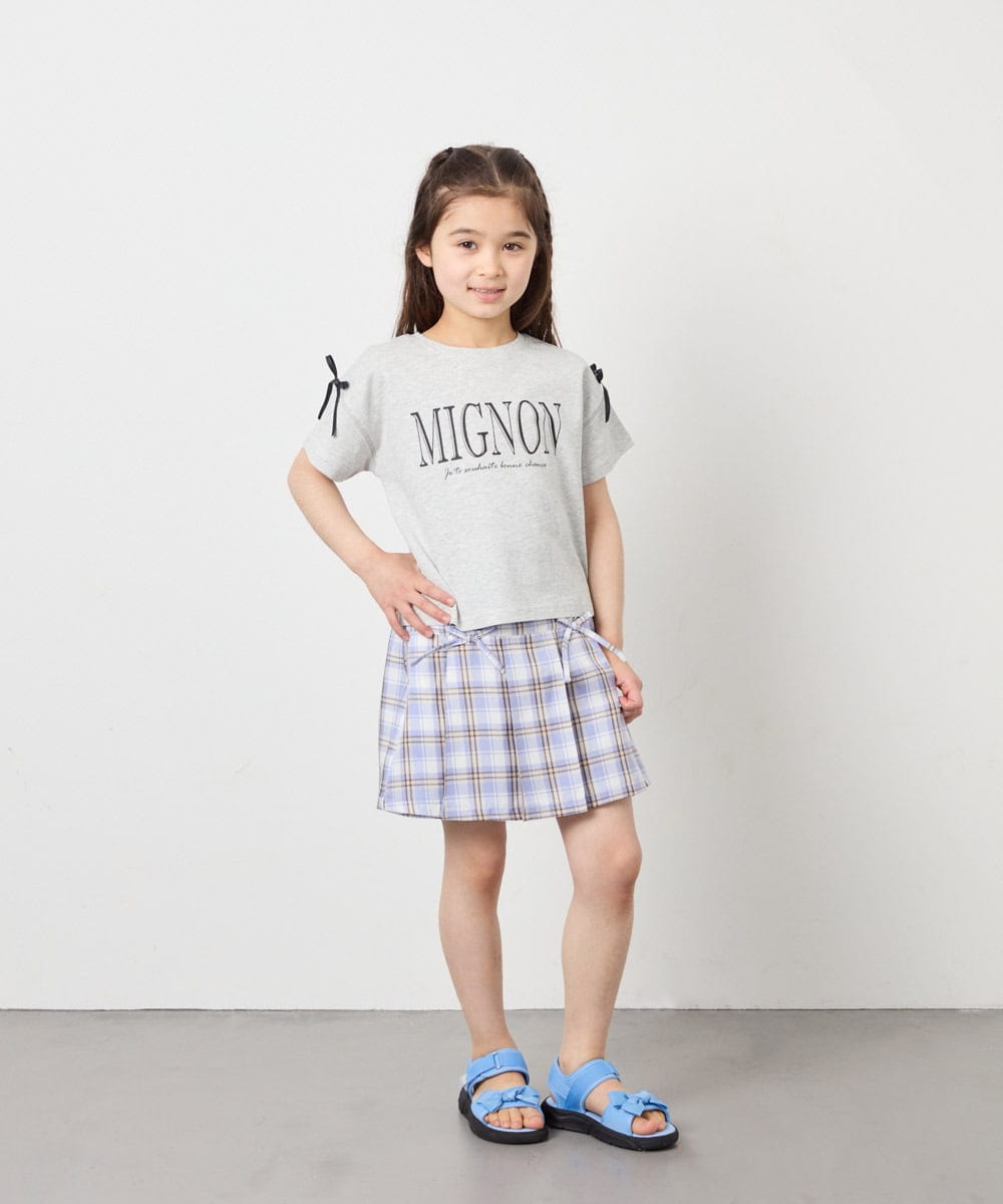 KG6GD12039 a.v.v KIDS(アー・ヴェ・ヴェ) 【19-24cm】[大人気商品/26SS新作/KIDS]リボンスポサン ライトブルー