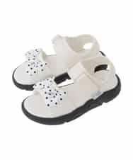 KG6GD12039 a.v.v KIDS(アー・ヴェ・ヴェ) 【19-24cm】[大人気商品/26SS新作/KIDS]リボンスポサン アイボリー