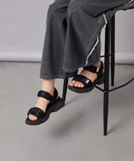 KG6GD13044 a.v.v KIDS(アー・ヴェ・ヴェ) 【20-24cm】厚底スポサン ブラック