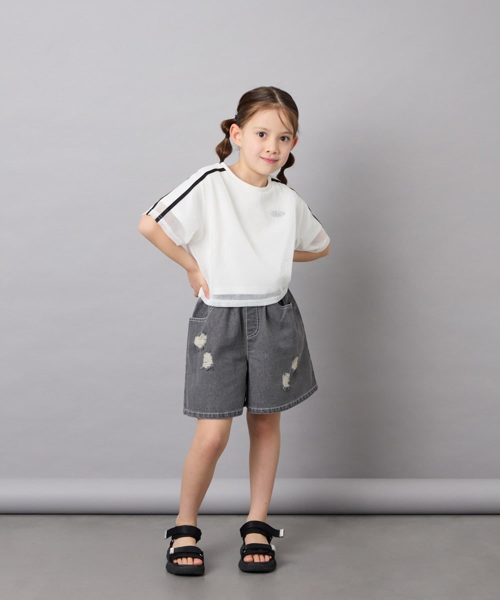 KG6GD13044 a.v.v KIDS(アー・ヴェ・ヴェ) 【20-24cm】厚底スポサン ブラック