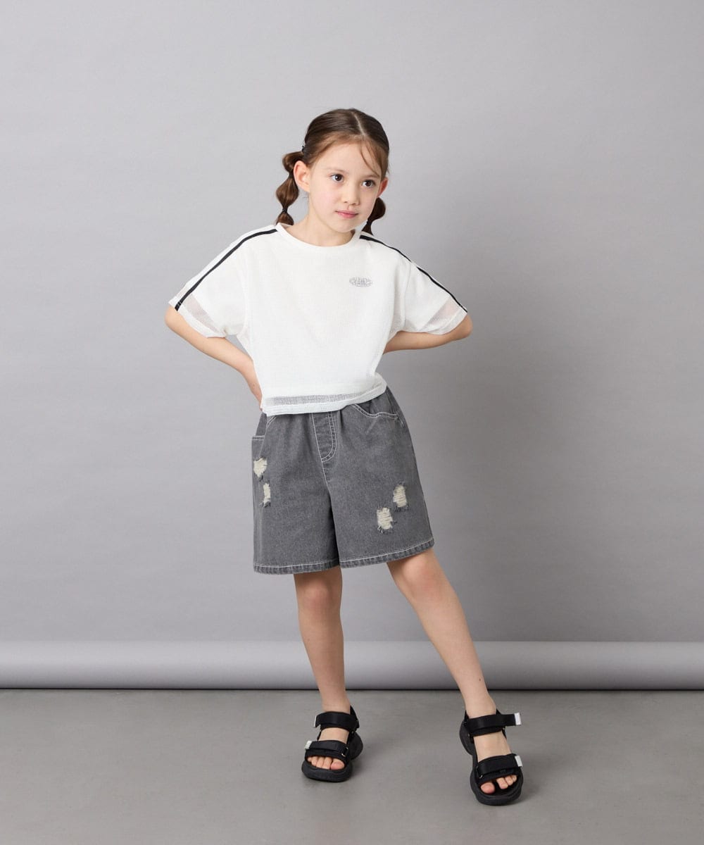 KG6GD13044 a.v.v KIDS(アー・ヴェ・ヴェ) 【20-24cm】厚底スポサン ブラック