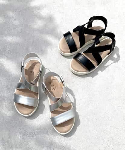 KG6GM31034 a.v.v KIDS [KIDS]クロスゴムフラットサンダル[WEB限定サイズ]