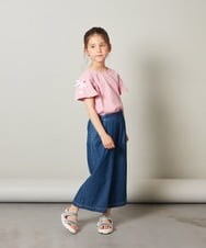 KG6GS22044 a.v.v KIDS(アー・ヴェ・ヴェ) [KIDS]ラメストラップサンダル ブラック