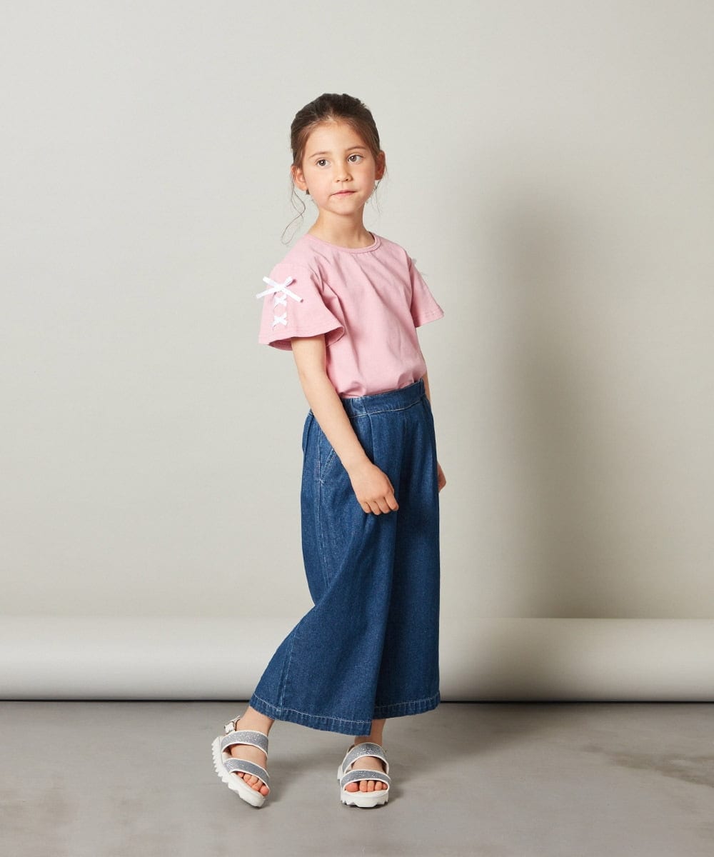 KG6GS22044 a.v.v KIDS(アー・ヴェ・ヴェ) [KIDS]ラメストラップサンダル ブラック