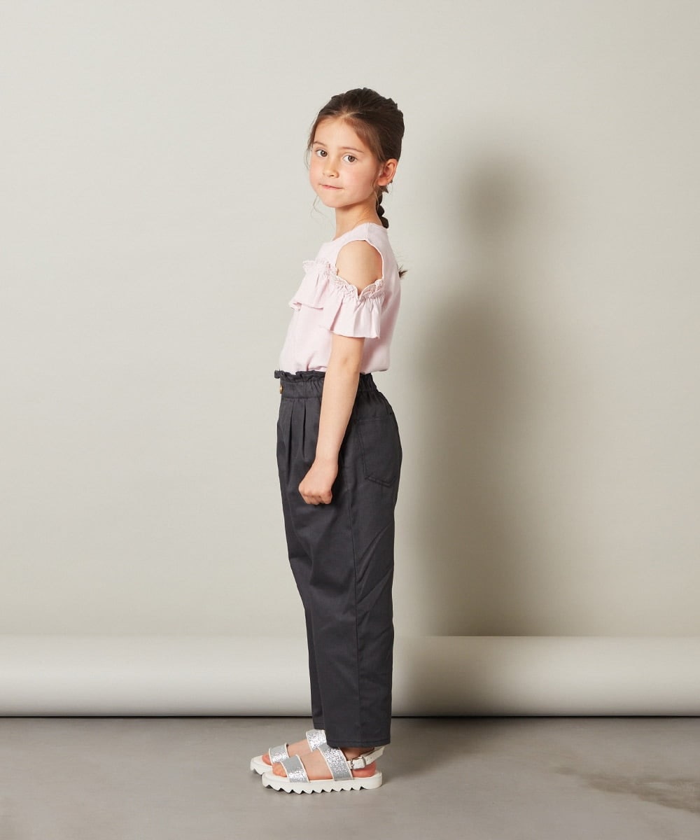KG6GS22044 a.v.v KIDS(アー・ヴェ・ヴェ) [KIDS]ラメストラップサンダル ブラック
