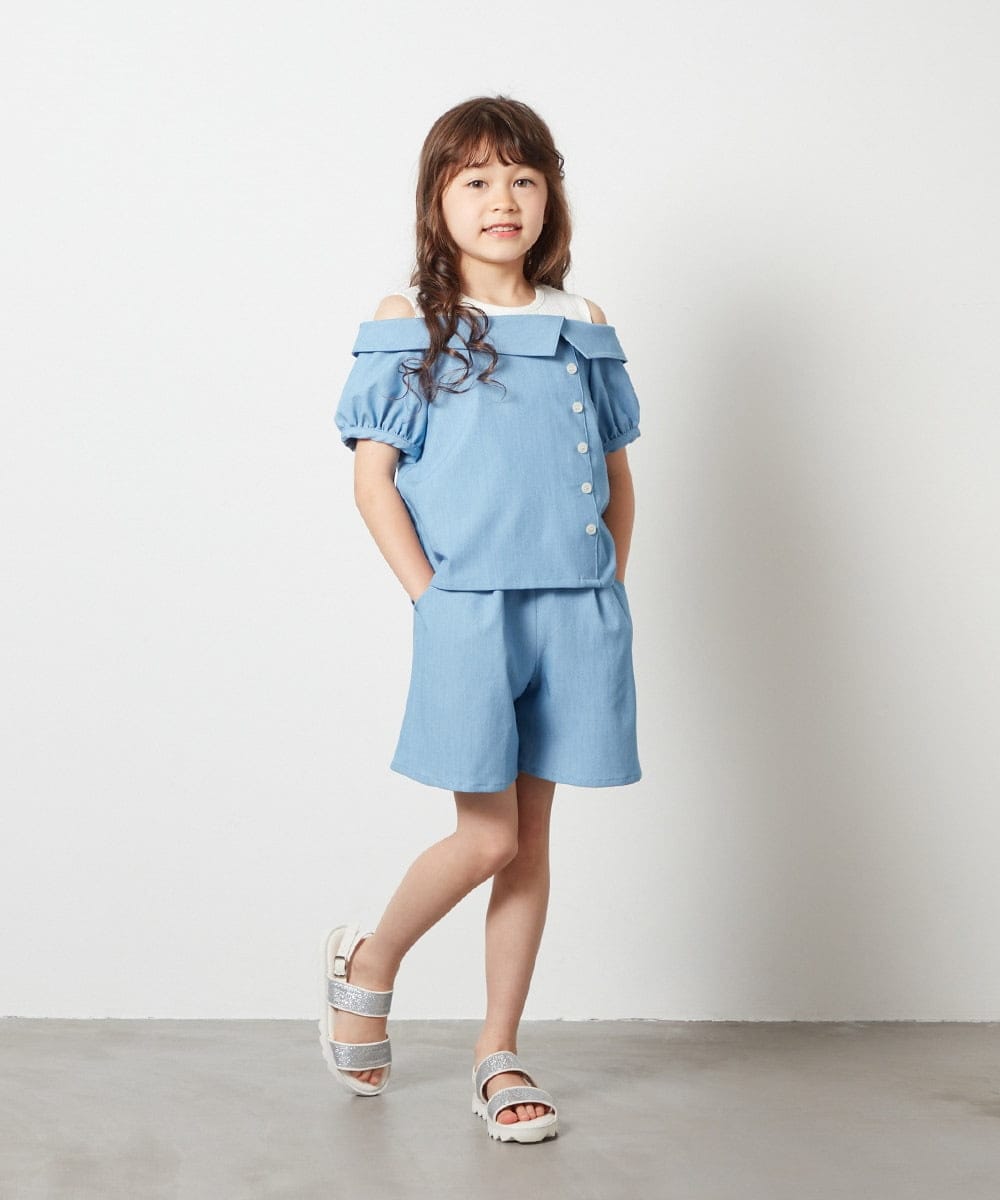 KG6GS22044 a.v.v KIDS(アー・ヴェ・ヴェ) [KIDS]ラメストラップサンダル ブラック