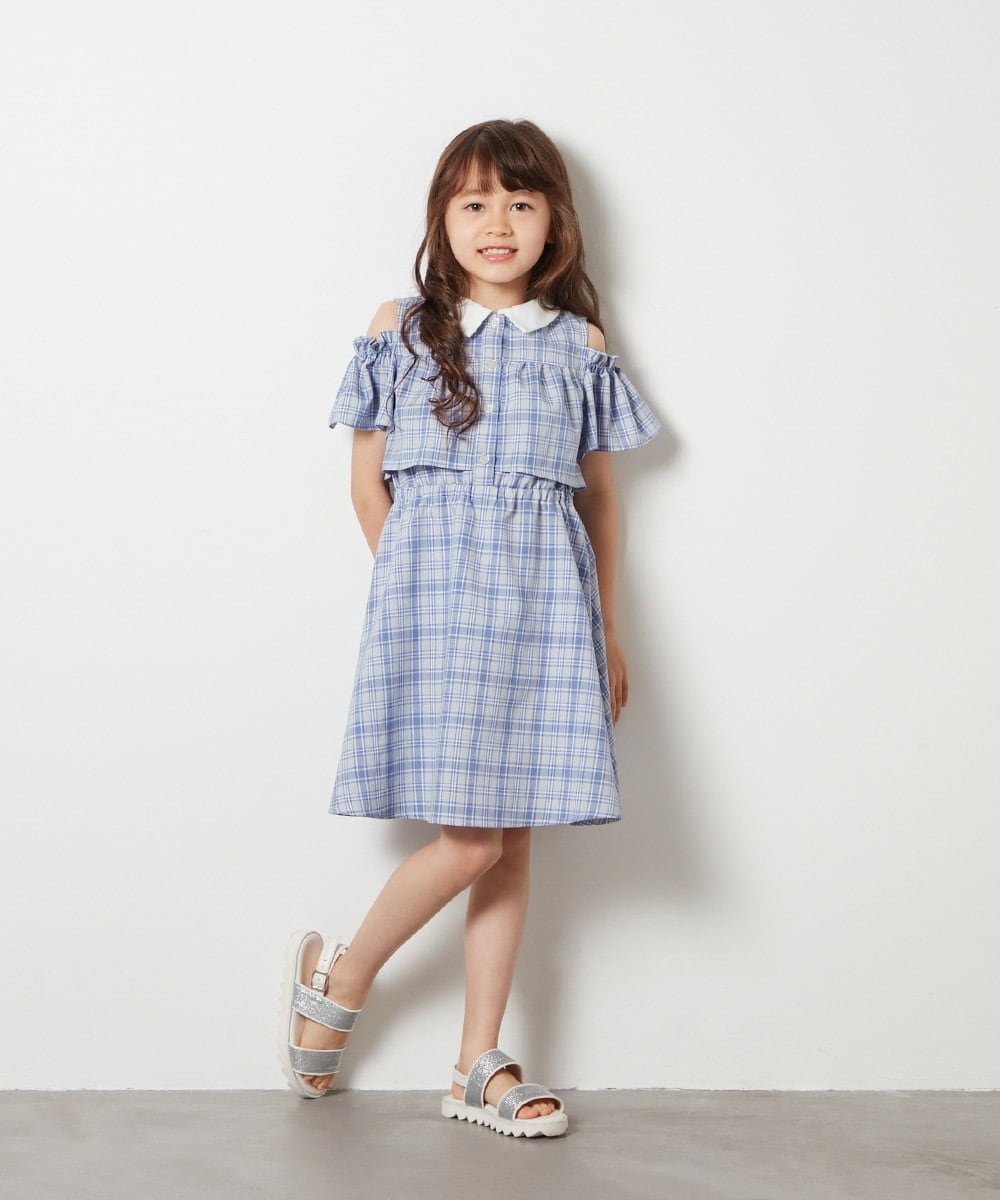 KG6GS22044 a.v.v KIDS(アー・ヴェ・ヴェ) [KIDS]ラメストラップサンダル ブラック